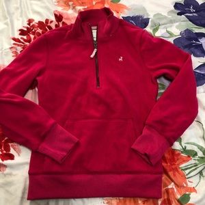 Old Navy fuchsia fleece sweater.